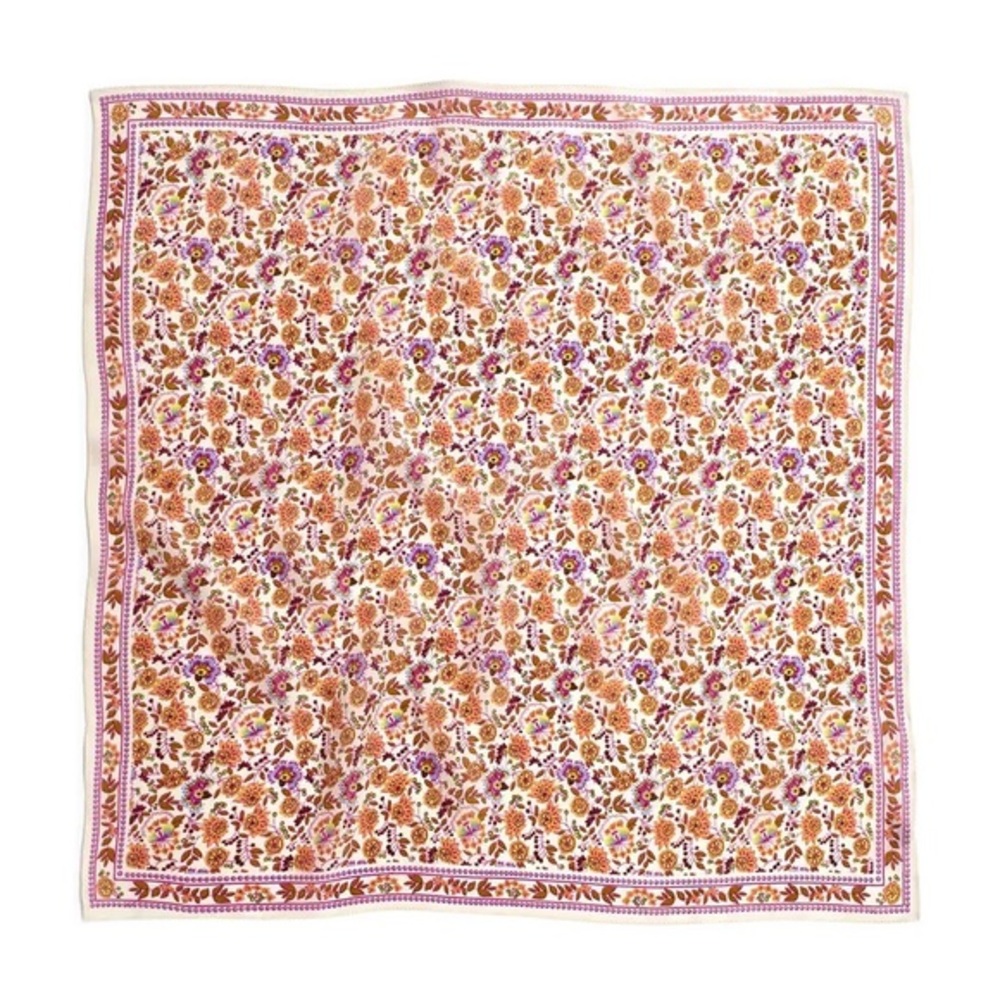 Madewell Silk Bandana Small Flower - Picture 2 of 4